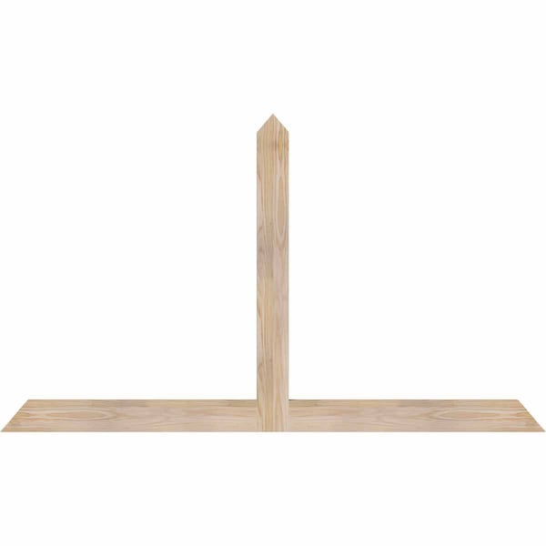 Ekena Millwork Portland Smooth Timber Gable Bracket, Douglas Fir, 60"W x 35"H x 1 1/2"D x 3 1/2"F, 14/12 Pitch GBW060X35X0204POR00SDF - main